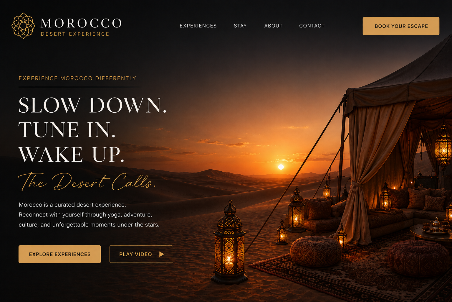 Maracoo — travel and wellness website example