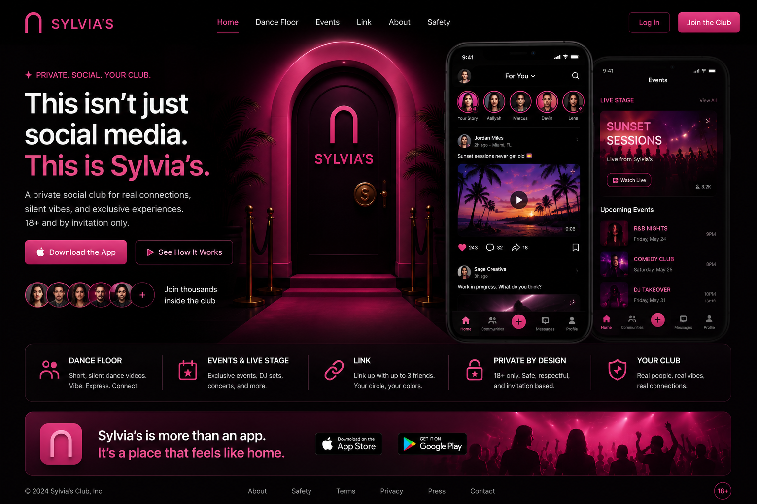 Sylvia's app preview